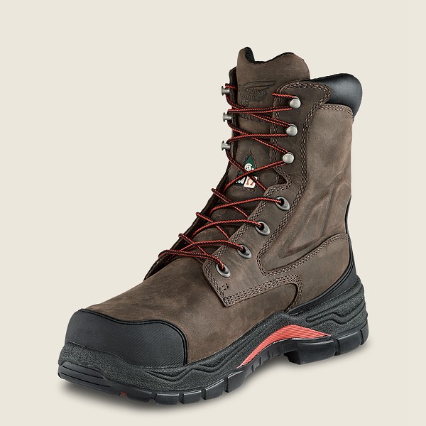 Bottes de Sécurité Red Wing - King Toe® Adc - 8-Inch Waterproof Csa Metguard Toe - Grise Foncé - Hom